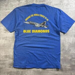Vintage Blue Diamonds World Cruise 97-98 Airplane Tee